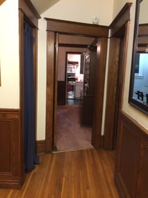 Front Door looking to back kitchen