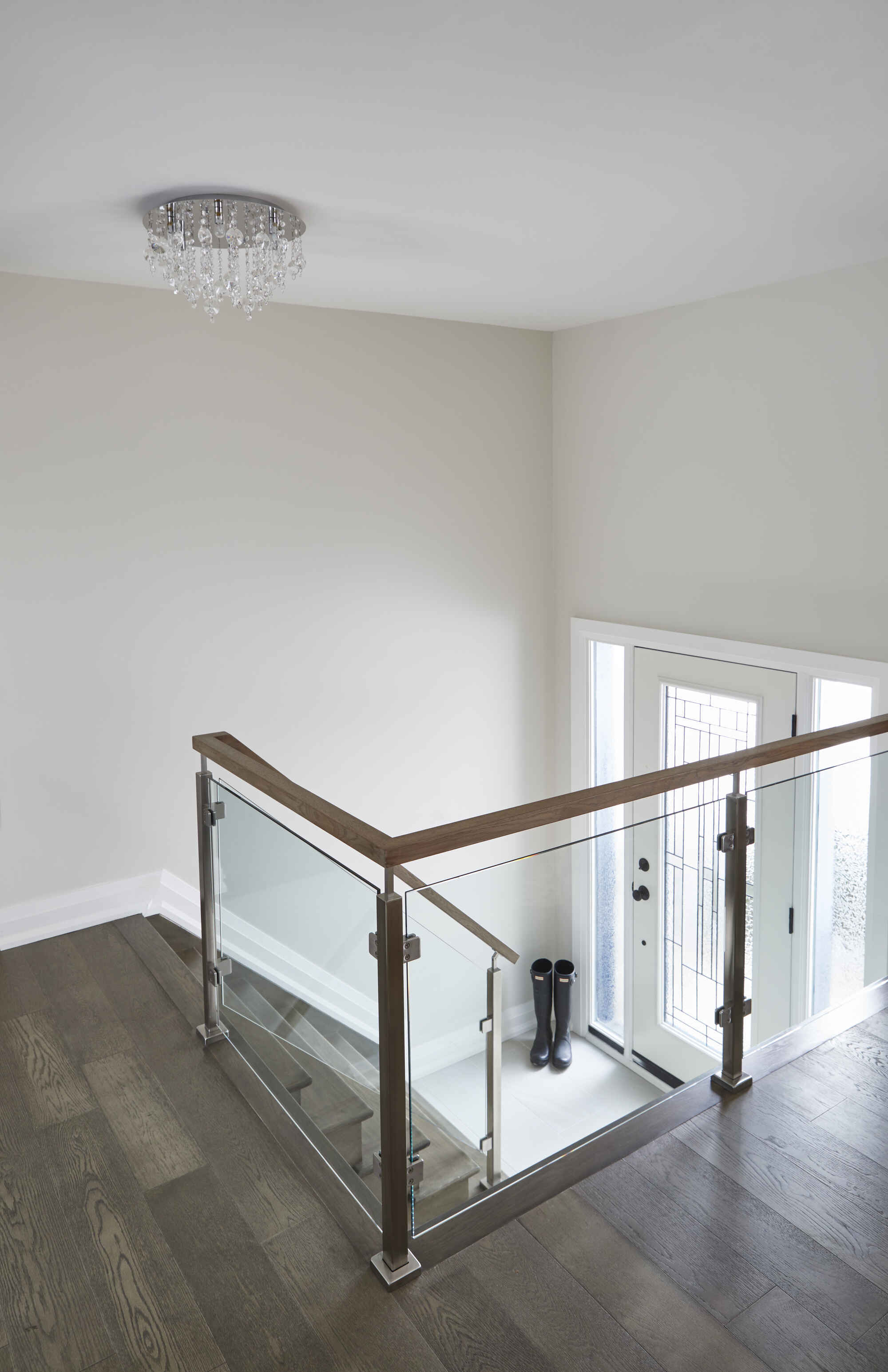 Glass staircase