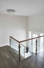 Glass staircase