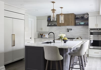 Kitchen front view with Island