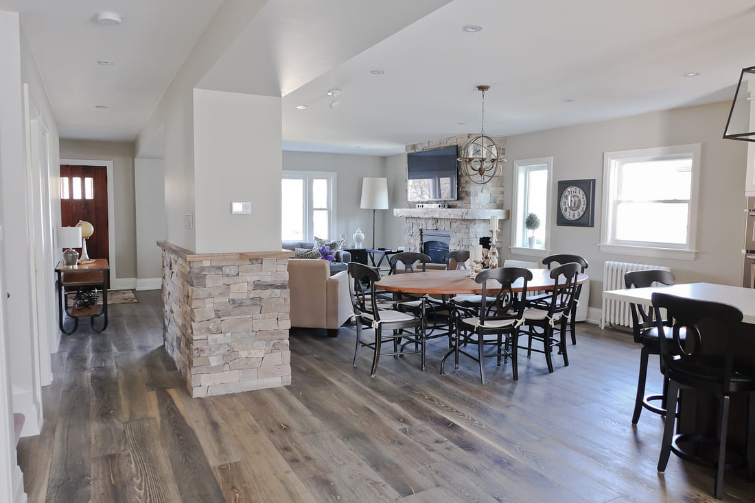 Markham main floor renovation with LVP flooring