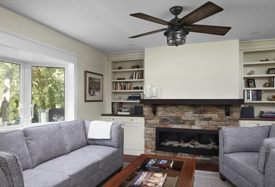 Victoria Sitting Room with fireplace and bricks surrounding in markham ontario (1)