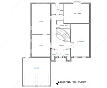 existing main floor 