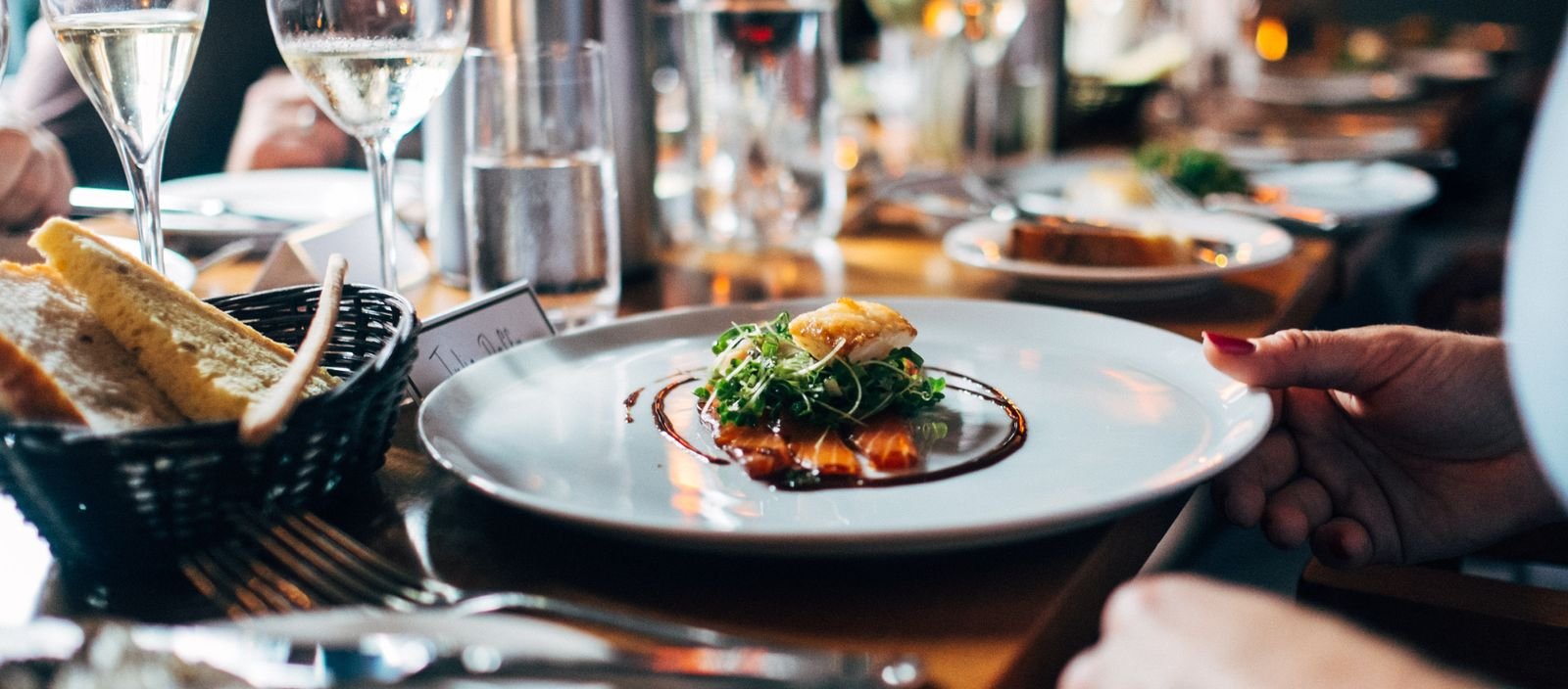 fancy dining experience with plate of food in markham ontario (1)