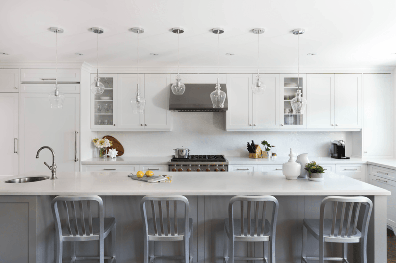 white kitchen renovation in markham ontario