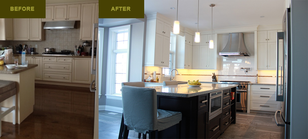 Bright Transitional Kitchen Renovation in Angus Glen