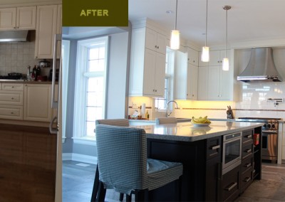 Bright Transitional Kitchen Renovation in Angus Glen