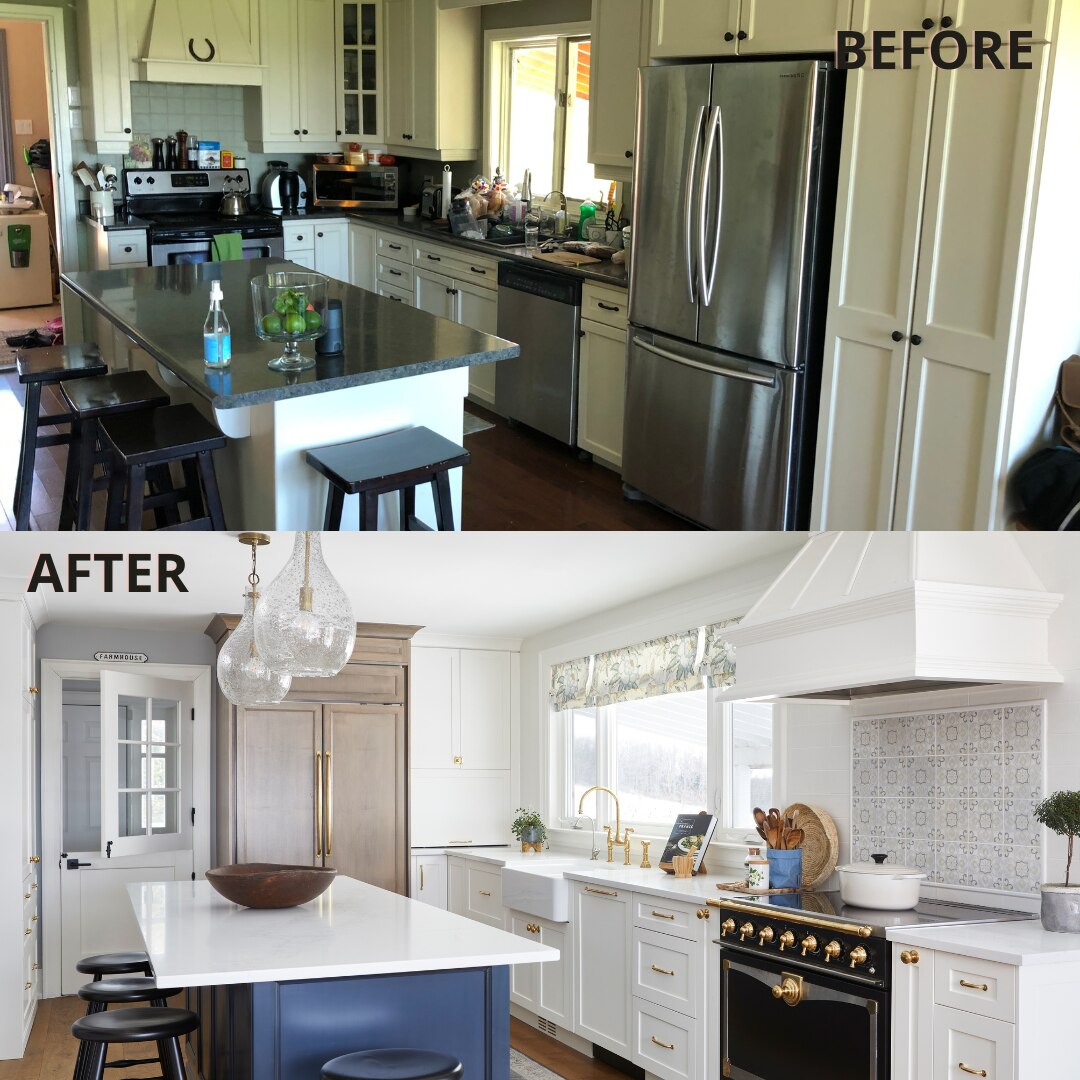 BEFORE & AFTER KITCHEN RENO
