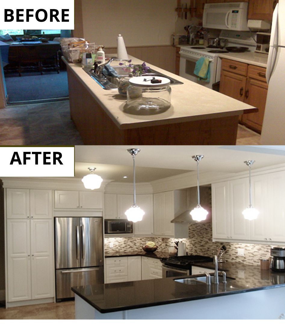 before and after beautiful toronto kitchen renovation
